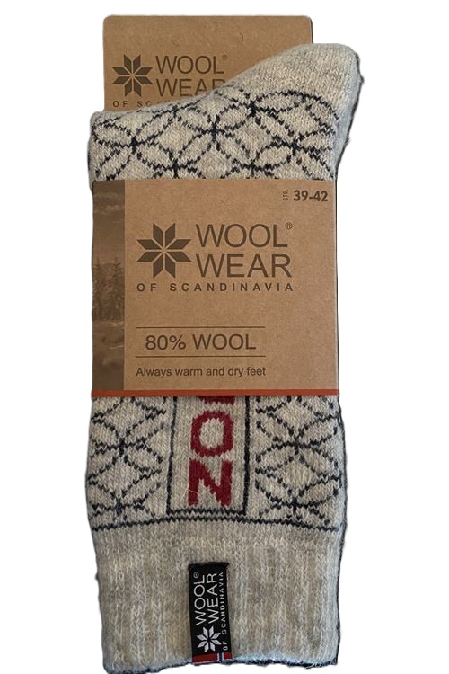 Varme uldsokker af 80% uld fra WOOLWEAR